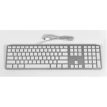 Matias Vadu USB-C klaviatūra Mac datoriem - sudraba - U.S. versija (FK316CS)