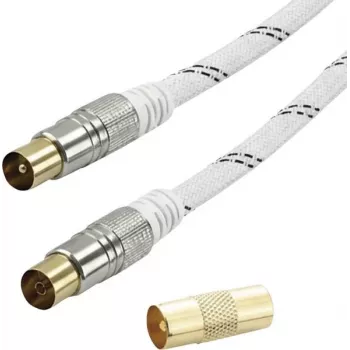 Vivanco SAT antenas savienojuma kabelis 3 m balts (VVACABMF300HQW)