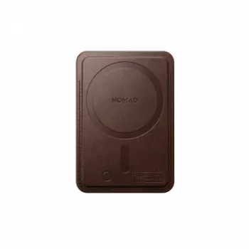 NOMAD Leather Mag Wallet - MagSafe un Apple Find My saderīgs ādas maks (brūns)