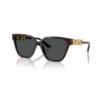 Versace VE4471B10887 sieviešu saulesbrilles - Havanas rāmis, tumši pelēkas lēcas, 56mm