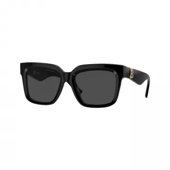 Burberry BE4419-300187 sieviešu saulesbrilles, melns rāmis, pelēkas lēcas, 54mm