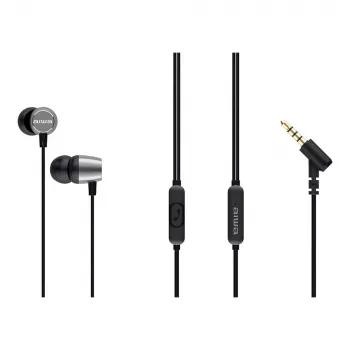 AIWA ESTM-30SL ausu iebāžamie austiņas ar mikrofonu, sudraba