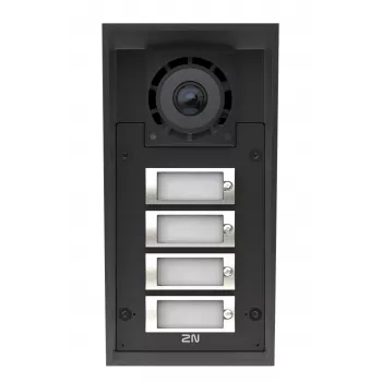 2N IP Force 2.0 IP video domofona sistēma ar 4 zvana pogām, IP69K, HD kamera 9151304C