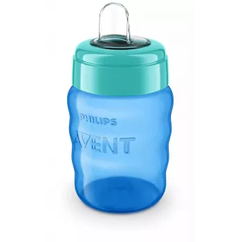 Philips AVENT Easy Sip mācību krūzīte, 9M+, 260 ml, silikona snīpis, zila