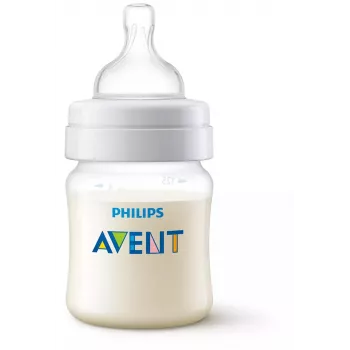 Philips AVENT pretkoliku zīdaiņa pudelīte 125 ml ar jaundzimušā knupīti, 0m+