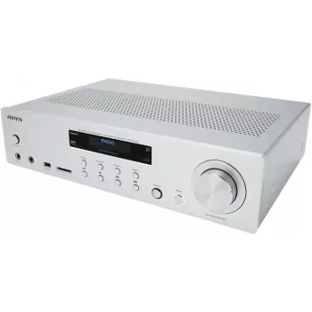 AIWA AMU-120BT/SL Micro Hi-Fi sistēma ar Bluetooth, DAB+/FM, 200W PMPO, sudraba krāsā