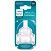 Philips Avent Anti-colic pudeles silikona knupīši, vidēja plūsma, 3M+, 2 gab.
