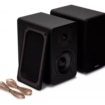 AIWA Hi-Fi 2.0 aktīvās plauktu skaļruņu sistēma 2x70W RMS, melna
