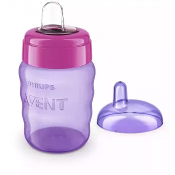 Philips AVENT Easy Sip apmācību krūzīte 9m+ 260ml ar silikona snīpi rozā