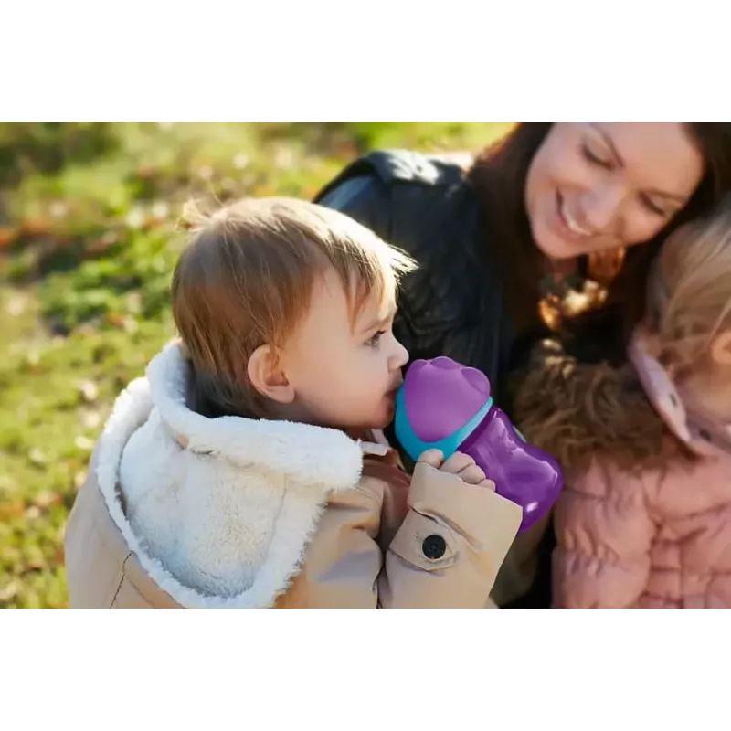 Philips Avent saliekamā salmiņa krūze 200 ml, 9m+, purpura