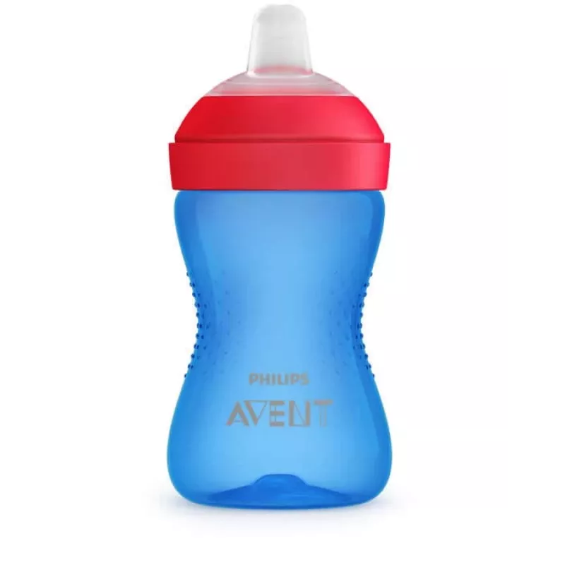 Philips Avent My Grippy mācību krūze ar mīkstu snīpi 300ml, 9M+, zila