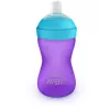 Philips AVENT My Grippy mācību krūzīte ar mīkstu snīpi 300 ml, 9m+, purpura