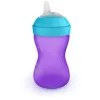Philips AVENT My Grippy mācību krūzīte ar mīkstu snīpi 300 ml, 9m+, purpura