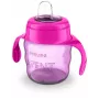Philips AVENT Easy Sip mācību krūzīte ar rokturiem, 6M+, 200 ml, silikona snīpis, rozā