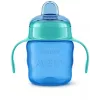 Philips AVENT Easy Sip mācību krūzīte ar rokturiem, 6M+, 200ml, silikona snīpis, zaļa