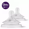 Philips Avent Natural Response zīdaiņa pudelītes knupīši, lēna plūsma, 0M+, 2 gab., silikons