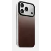 NOMAD Magnetic Leather Back priekš iPhone 17 Pro, MagSafe saderīgs, Horween āda, Rustic Brown
