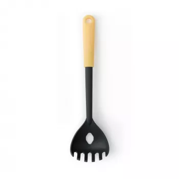 Brabantia Spaghetti Server, vaniļas dzeltena, neilons, karstumizturīgs, trauku mazgājamā mašīnā mazgājams