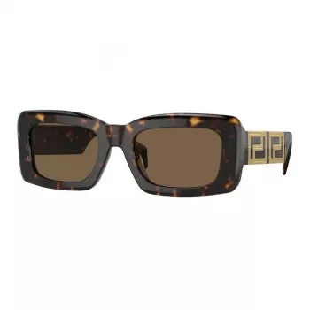 Versace VE4444U10873 sieviešu saulesbrilles, Havana rāmis, brūnas gradienta lēcas, 54/21/140 mm