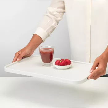 Brabantia ReNew griešanas dēlis / pasniegšanas paplāte, liels, gaiši pelēks