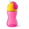 Philips Avent salmu krūzīte ar elastīgu salmiņu, 300 ml, 12m+, rozā
