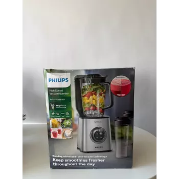 Philips 1400W vakuuma blenderis HR3756/00-B ar 2L kannu un 0,6L termokrūzi