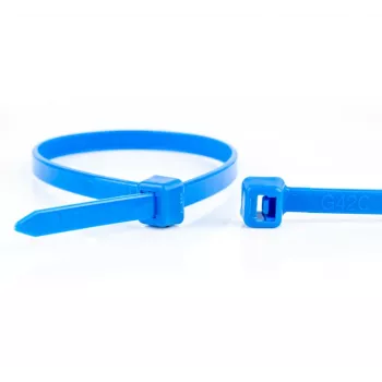 WKK zilie kabeļu savilcēji 100 x 2,5 mm, 100 gabali, poliamīds 6.6 11032671