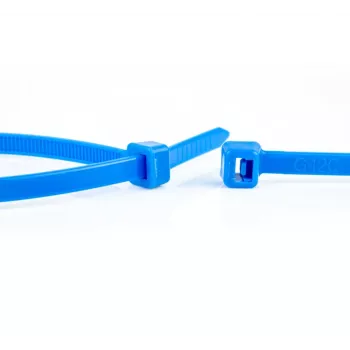 WKK zilie kabeļu savilcēji 100 x 2,5 mm, 100 gabali, poliamīds 6.6 11032671