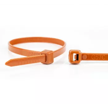 WKK brūni neilona kabeļu savilcēji 200 x 3.6 mm, 100 gab. 110124171