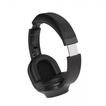 AIWA HST-220BT bezvadu Bluetooth austiņas ar mikrometru, melnas