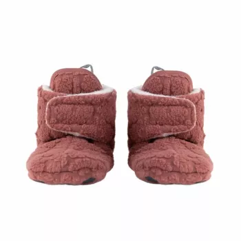 Lodger Slipper Folklore Fleece mazuļu čības, 12-18 mēneši, Rosewood