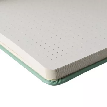 Sakura Dot Grid kvadrātveida piezīmju grāmatiņa Pale Patina cietajos vākos 160 lappuses 94167406