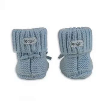 Lodger Slipper Merino Wool mazuļu čības, Blue Fogg, 6-12 mēneši