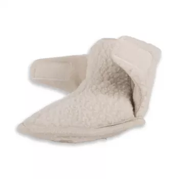 Lodger Slipper Teddy mazuļu čības, bērzu krāsā, 12-18 mēneši, neslīdoša zamšādas zole, unisex