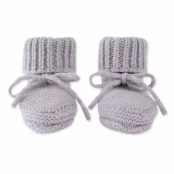 Lodger Slipper Merino vilnas zīdaiņu čībiņas, Stone, 0-6 mēneši