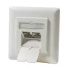 DSIT DC-Wall-In-STP6-I Iebūvējama Cat. 6 ekranēta dubultā RJ45 rozete, ziloņkaula
