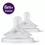 Philips Avent Natural Response silikona knupīši, ļoti ātra plūsma, 6m+, 2 gab.