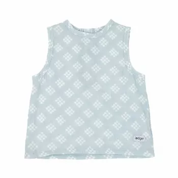 Lodger Tank Topper Tribe muslīna mazuļa tops, Ice Flow, 68 cm