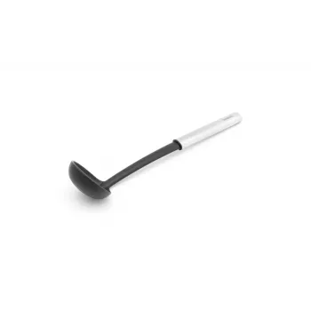 Brabantia Essential Line mērcei kauss ar pretpielipšanas pārklājumu, melna neilona galva, nerūsējošā tērauda rokturis, 335 mm