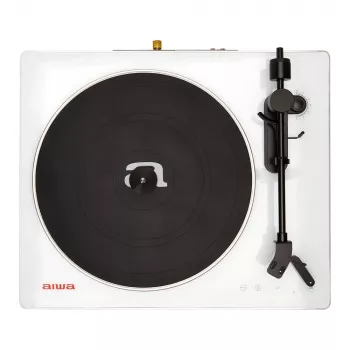 AIWA APX-680BT/WT atskaņotājs ar siksnas piedziņu, Bluetooth, USB ierakstīšanu un savienojumu ar datoru - melns