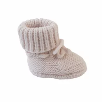 Lodger Slipper Folklore merino vilnas zīdaiņu čības, bērzs, 0-6 mēneši