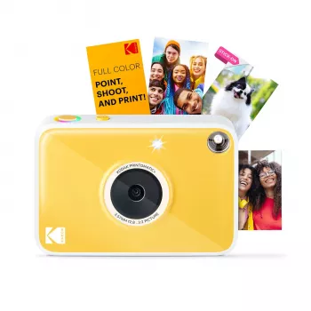 Kodak RODOMATICPYL digitālā momentfotokamera ar ZINK Zero Ink druku, 10MP, 3,5 inch LCD, Bluetooth, USB-C, MicroSD