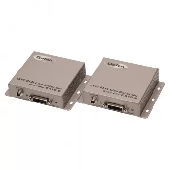 Gefen DVI ELR-Lite pagarinātājs pa vienu CAT5 kabeli, raidītājs un uztvērējs