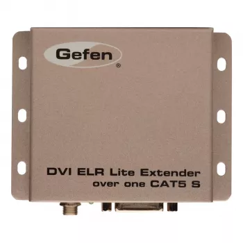 Gefen DVI ELR-Lite pagarinātājs pa vienu CAT5 kabeli, raidītājs un uztvērējs