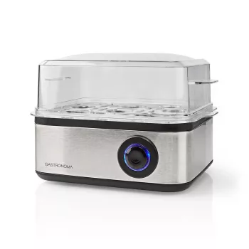 Gastronoma olu vārītājs 500W, 8 olām, melns/sudraba