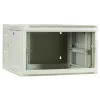 DSIT 6U sienas serveru skapis ar stikla durvīm, balts, 600x600x368 mm DS6606W-DOUBLE