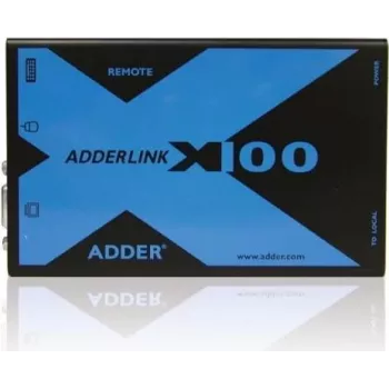 Adder AdderLink X100 VGA USB Audio KVM pagarinātāju komplekts pa CATx līdz 100m (X100A-USB/P-IEC)
