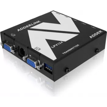 ADDER LPV154T AV pagarinātāja raidītājs - VGA un audio pa CATx, 300m, melns ALPV154T-IEC