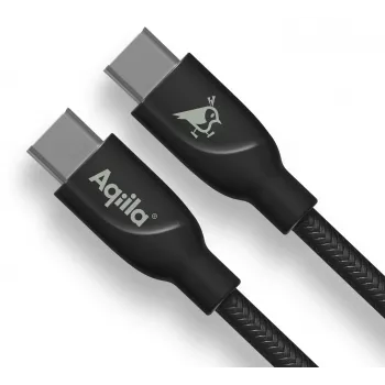 AQIILA USB-C uz USB-C uzlādes un sinhronizācijas kabelis 3 m melns AQCBPBICB4BD881