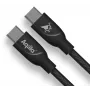 AQIILA USB-C uz USB-C uzlādes un sinhronizācijas kabelis 3 m melns AQCBPBICB4BD881
